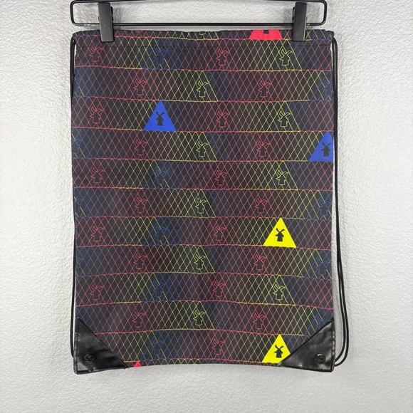 Dutch Bros Colorful Geometric Design Drawstring Backpack - Picture 3 of 8